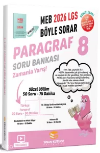 SİNAN KUZUCU 8. SINIF PARAGRAF  2026 MEB BÖYLE SORAR SORU BANKASI