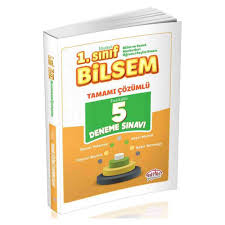 EDİTÖR 1. SINIF BİLSEM TAMAMI ÇÖZÜMLÜ 5 DENEME SINAVI (