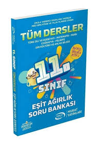 MURAT 3372 11. SINIF EŞT AĞIRLIK TÜM DERSLER SORU BANKA