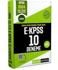 PEGEM 2024 E-KPSS ENGELLİ KAMU PERSONELİ SEÇME SINAVI TAMAMI ÇÖZÜMLÜ 10 DENEME (