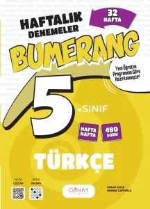 GÜNAY 5. SINIF BUMERANG 32 HAFTALIK TÜRKÇE DENEMELERİ