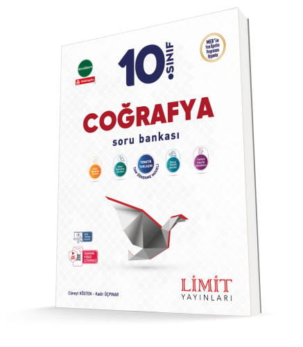 LİMİT 10. SINIF COĞRAFYA ETKİNLİKLİ SORU BANKASI YENİ MÜFREDAT
