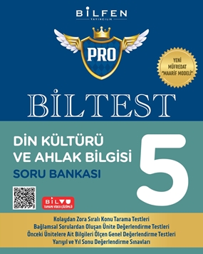 BİLFEN 5. SINIF BİLTEST PRO DİN KÜLTÜRÜ VE AHLAK BİLGİSİ  SORU BANKASI  YENİ MÜF