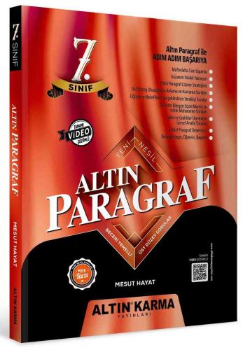 ALTIN KARMA 7. SINIF ALTIN PARAGRAF SORU BANKASI (MESUT HAYAT)