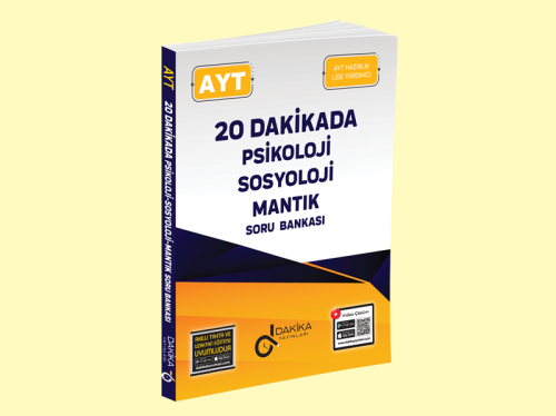 20 DAKİKADA AYT PSİKOLOJİ-SOSYOLOJİ-MANTIK SORU BANKASI