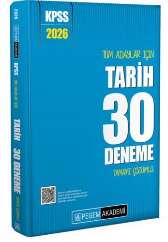 PEGEM 2026 KPSS TÜM ADAYLAR İÇİN TARİH 30 DENEME TAMAMI ÇÖZÜMLÜ    