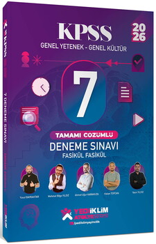 YEDİİKLİM 2026 KPSS GENEL YETENEK - GENEL KÜLTÜR FASİKÜL FASİKÜL 7 DEN