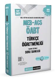 PEGEM 2025 MEB-AGS-ÖABT TÜRKÇE ÖĞRETMENLİĞİ TAMAMI ÇÖZÜMLÜ SORU BANKAS