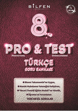 BİLFEN 8. SINIF PRO&TEST TÜRKÇE SORU BANKASI