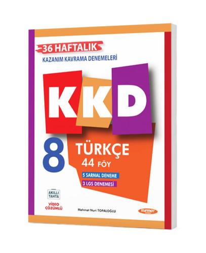 KKD 8. SINIF TÜRKÇE HAFTALIK KAZANIM KAVRAMA DENEMELERİ (44 FÖY)