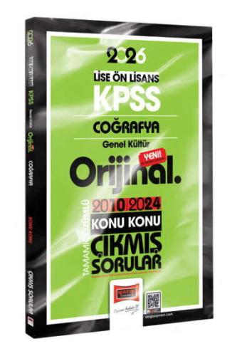 YARGI KPSS LİSE ÖNLİSANS ORİJİNAL COĞRAFYA 2010 2014 KONU KONU ÇIKMIŞ SORULAR