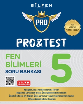 BİLFEN 5. SINIF PRO&TEST FEN BİLİMLERİ  SORU BANKASI  YENİ MÜFREDAT