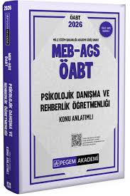 PEGEM 2025 MEB-AGS-ÖABT PSİKOLOJİK DANIŞMA VE REHBERLİK KONU ANLATIMLI    