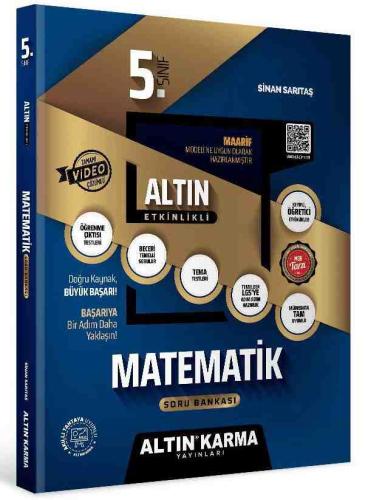 ALTIN KARMA 5. SINIF MATEMATİK ALTIN ETKİNLİKLİ KAZANIM SB (SİNAN SARI