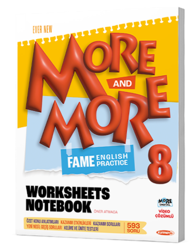 8. SINIF MORE & MORE WORKSHEETS NOTEBOOK