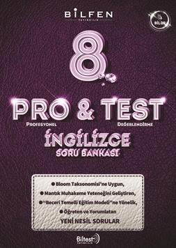 BİLFEN 8. SINIF PRO&TEST İNGİLİZCE SORU BANKASI