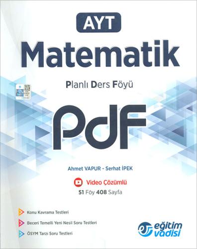 EĞİTİM VADİSİ AYT PDF MATEMATİK (24-25)