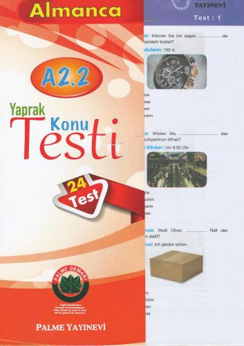 PALME YAPRAK TEST ALMANCA KONU A2.2