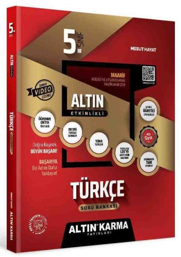 ALTIN KARMA 5. SINIF TÜRKÇE ALTIN ETKİNLİKLİ KAZANIM SB (MESUT HAYAT)
