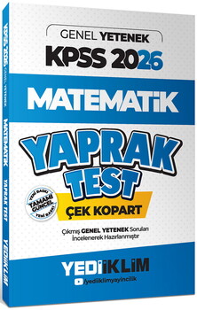 YEDİİKLİM 2026 KPSS GENEL YETENEK MATEMATİK ÇEK KOPART YAPRAK TEST