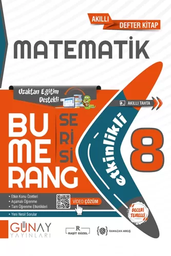 GÜNAY 8. SINIF BUMERANG ETKİNLİKLİ MATEMATİK