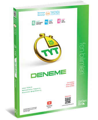 345 - TYT 25 Lİ FEN BİLİMLERİ DENEME -GÜNCEL BASKI