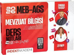 2026 MEB-AGS MEVZUAT BİLGİSİ VİDEO DERS NOTLARI