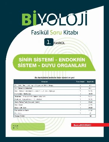 EKSEN FASİKÜL SORU KİTABI AYT BİYOLOJİ (10 FASİKÜL)